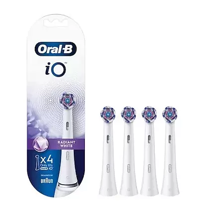 Oral-B iO Radiant White Ανταλλακτικές Κεφαλές 4τμχ