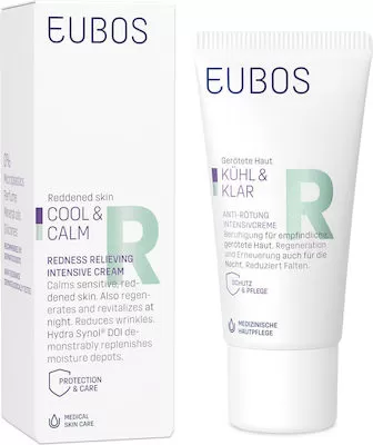 Eubos Cool & Calm Relieving Κρέμα Προσώπου Νυκτός για Ερυθρότητα 30ml