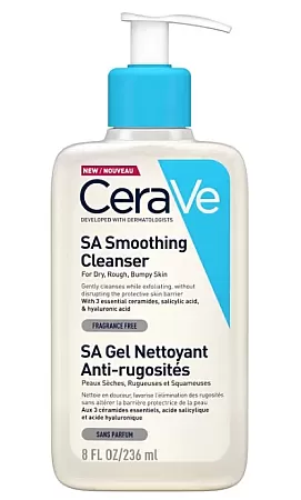 CeraVe Gel Καθαρισμού SA Smoothing για Ξηρές Επιδερμίδες 236ml