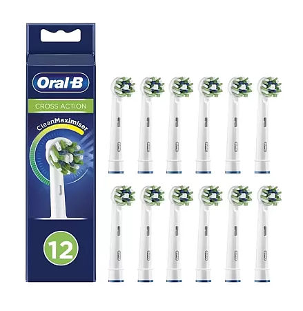 Oral-B Ανταλλακτικές Κεφαλές Cross Action Clean Maximizer 12τμχ