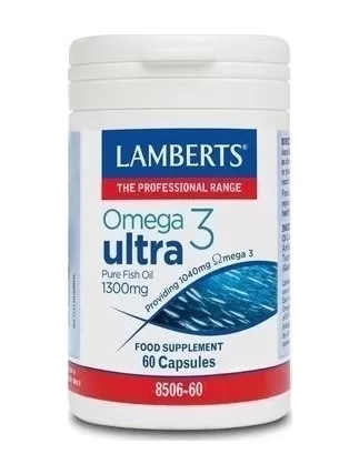 Lamberts Omega 3 Ultra Pure Fish Oil Ιχθυέλαιο 1300mg 60 κάψουλες