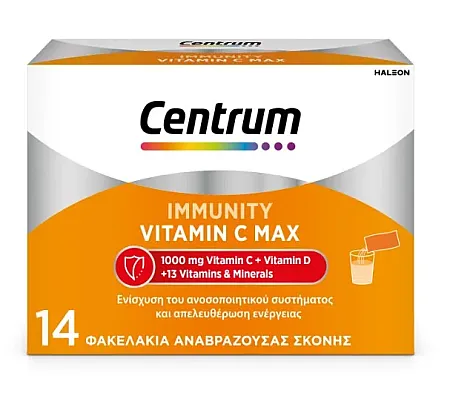 Centrum Immunity Vitamin C Max 1000mg 14 φακελίσκοι