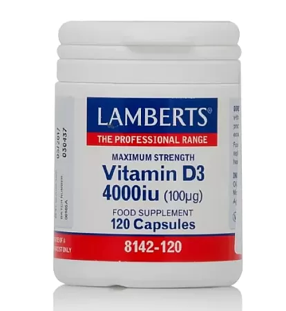 Lamberts Vitamin D3 4000iu 120 κάψουλες