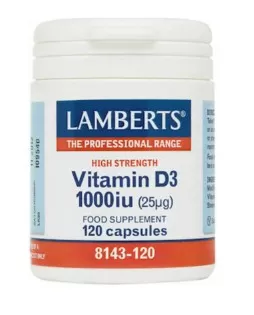 Lamberts Vitamin D3 1000iu 120 κάψουλες