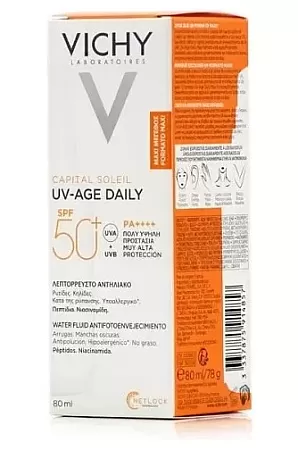 Vichy Capital Soleil UV-Age Daily SPF50 Αντηλιακό Προσώπου 80ml