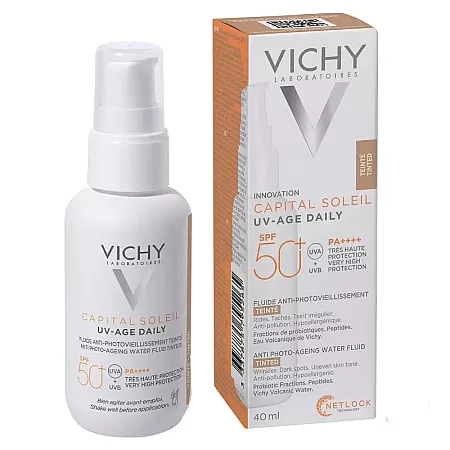 Vichy Capital Soleil UV-Age Daily SPF50 Tinted Light Αντηλιακό 40ml
