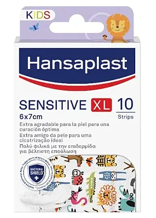 Hansaplast Sensitive XL Kids Παιδικά Επιθέματα 6x7cm 10τεμ