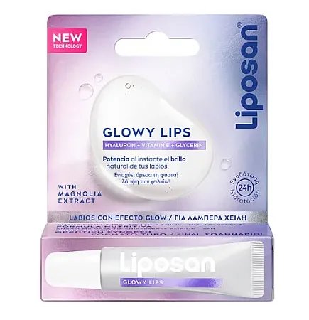 Liposan Glowy Lips Magnolia Extract Ενυδατικό Gloss Χειλιών 10ml