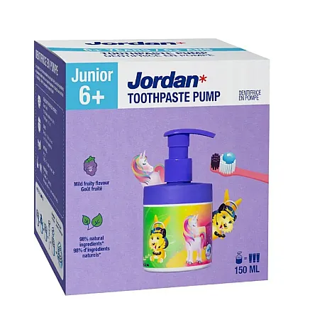 Jordan Παιδική Οδοντόκρεμα με Αντλία για Παιδιά 6-12 Χρονών 150ml