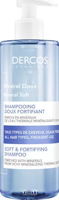 Vichy Dercos Mineral Doux Απαλό & Τονωτικό Σαμπουάν 400ml