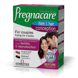 Vitabiotics PREGNACARE Him & Her Conception 2X30 tabs
