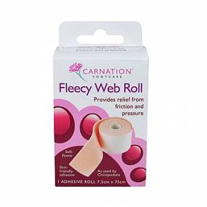 Carnation Fleecy Web Roll 7.5cmx75cm
