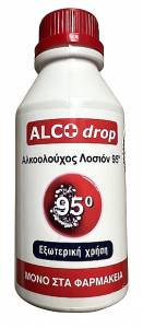 Alco Drop Αλκοολούχος Λοσιόν 95 βαθμών για εξωτερική χρήση 200ml