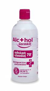 Alcofarm Οινόπνευμα Alcohol Germkill Αιθυλική Αλκοόλη 70° 300ml