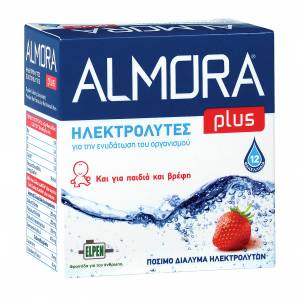 Almora Plus Ηλεκτρολύτες 12 φακελάκια με γεύση φράουλα