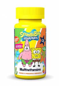 Sponge Bob Multivitamins 3-12 Years 60 μασώμενες ταμπλέτες