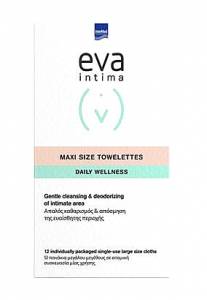Eva Intima Fresh & Clean Maxi size towelettes 12 ατομικά φακελάκια