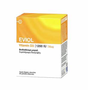 Eviol Vitamin D3 1200iu 30mcg 60 μαλακές κάψουλες
