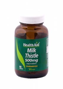 Health Aid Milk Thistle 500mg tabs Γαϊδουράγκαθο για αποτοξίνωση