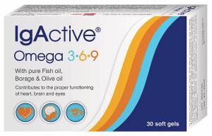 IgActive Omega 3-6-9 30 κάψουλες με ωμέγα 3-6-9 λιπαρά οξέα