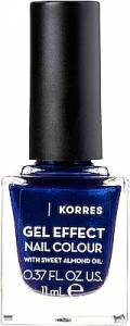 Korres Gel Effect Nail Colour Βερνίκι Νυχιών 87 Infinity Blue 11ml
