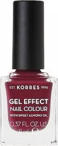 Korres Gel Effect Nail Colour Βερνίκι Νυχιών 74 Berry Addict 11ml