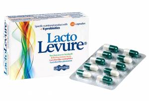 Lacto Levure 10caps συμπλήρωμα διατροφής με 4 προβιοτικά