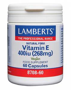 Lamberts Vitamin E Βιταμίνη 400iu Natural 60 κάψουλες