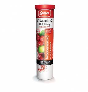 Lanes Vitamin C 1000mg Cranberry 20 αναβράζοντα δισκία