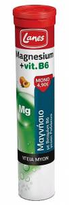 Lanes Magnesium + Vitamin B6 20 αναβράζοντα δισκία Μαγνήσιο