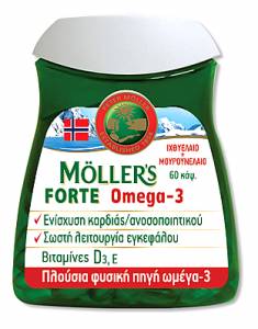Moller's Forte Μουρουνέλαιο Omega-3 60caps