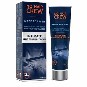No Hair Crew κρέμα αποτρίχωσης ευαίσθητων περιοχών για άντρες