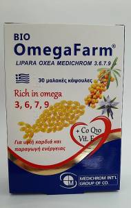 Medichrom Bio OmegaFarm Omega 3 6 7 9 & συνένζυμο Q10 30caps