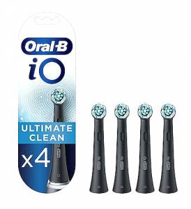 Oral-B iO Ultimate Cleaning Black Ανταλλακτικές Κεφαλές 4τμχ