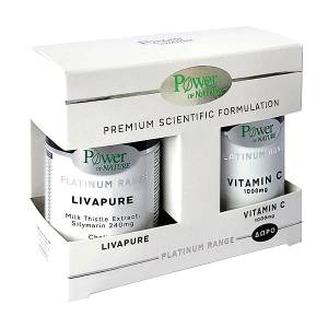 Power Of Nature Livapure 30 ταμπλέτες & Vitamin C 1000mg