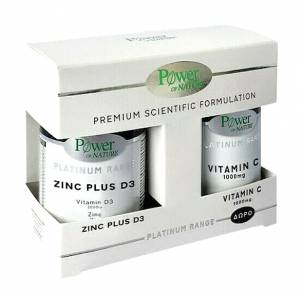 Power Of Nature Zinc Plus D3 15mg/2000iu 30tabs & Vitamin C 1000mg