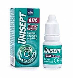 Unisept Otic Drops 10ml ωτικές σταγόνες για την αφαίρεση της κυψελίδας