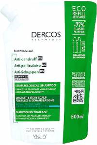 Vichy Dercos  Eco Refill Σαμπουάν Αντιπιτυριδικό για Λιπαρά Μαλλιά 500ml